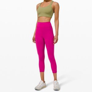 Lululemon Invigorate HR Crop 23" Leggings in Ripened Raspberry